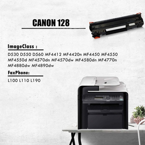 Prime 6 Pack Canon 128/Canon-128/128 Black Toner Cartridge