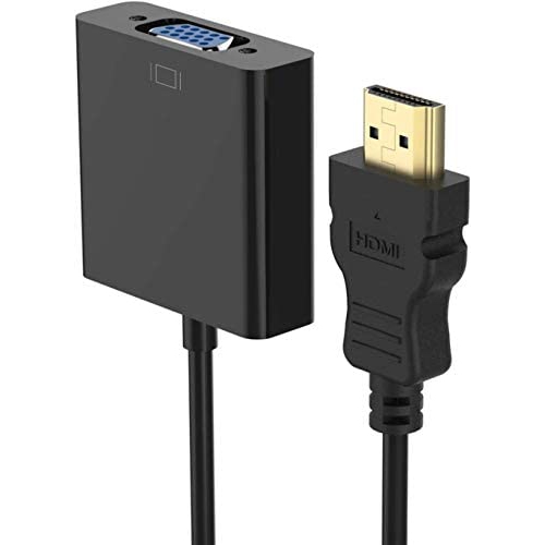 HDMI to VGA Adapter, Vultic 1080P Gold Plated [HDMI to VGA] HDTV Male to Female Active Video Converter Short Cable