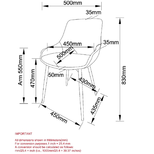 Viva Lifestyle Furiture 7PC DINING SET - BLACK TABLE/BLACK CHAIR