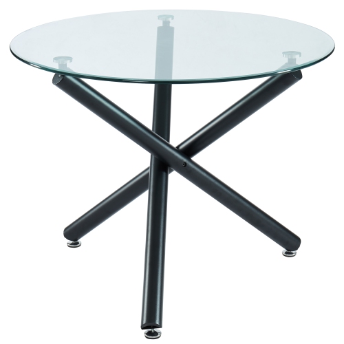 VIVA LIFESTYLE INC.  Furiture Round Dining Table - In Black