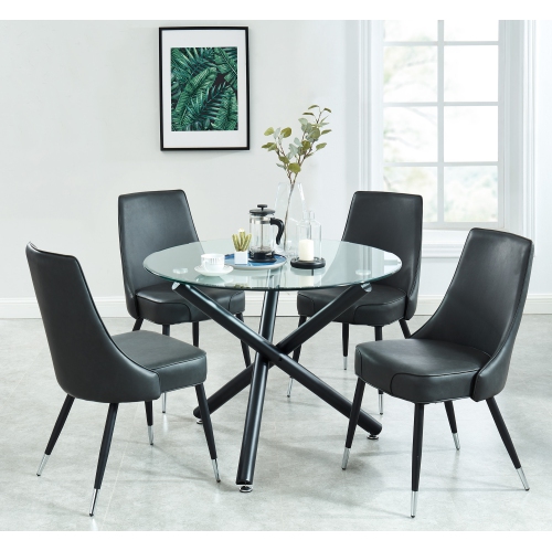 Viva Lifestyle Furiture ROUND DINING TABLE - BLACK