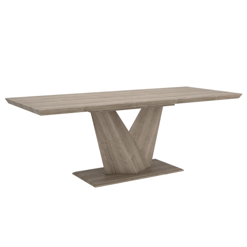 VIVA LIFESTYLE INC.  Furiture Dining Table W/extension - Washed Oak