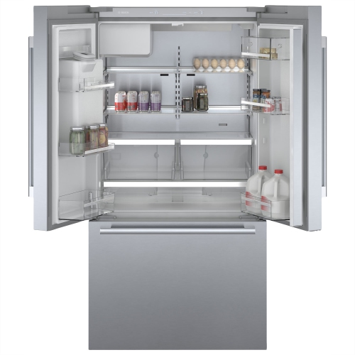 Bosch 36" 21.6 Cu. Ft. Counter-Depth French Door Refrigerator with Dispenser (B36CD50SNS) - Stainless