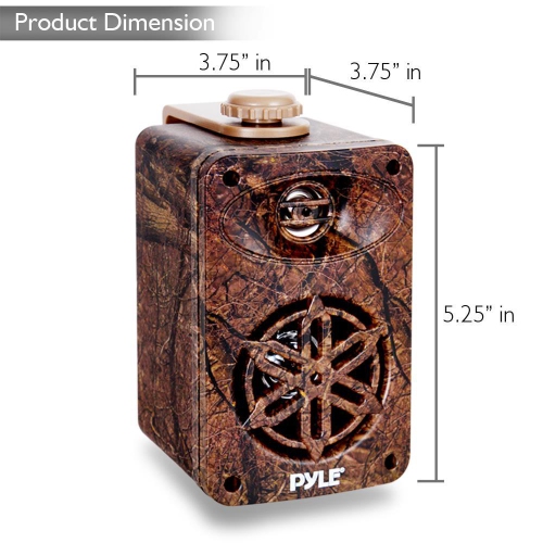 Pyle Pair of 3.5" Wall Home Speakers, 3-Way System - Camo