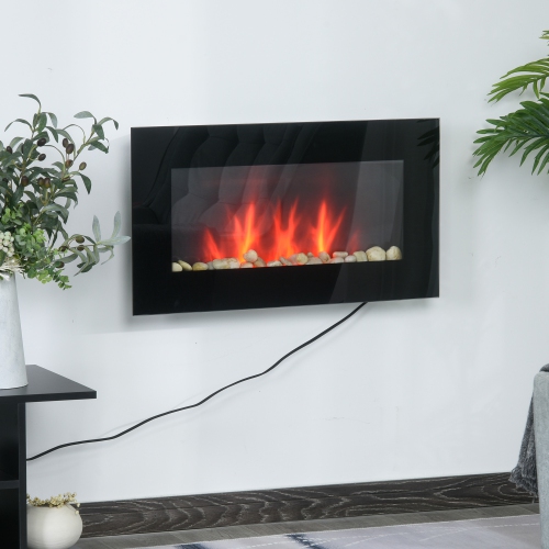 HOMCOM 1500W Electric Fireplace Heater