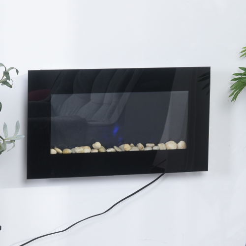 HOMCOM 1500W Electric Fireplace Heater