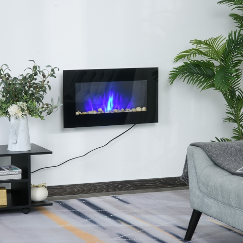 HOMCOM 1500W Electric Fireplace Heater