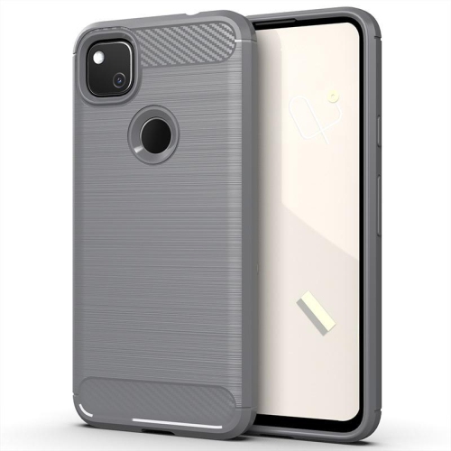 PANDACO – Étui en métal brossé gris pour Google Pixel 4a