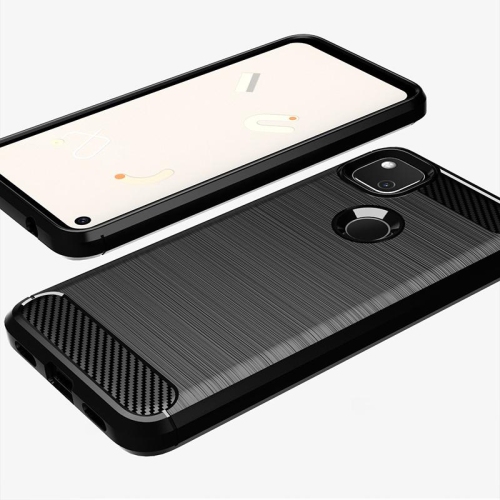 PANDACO – Étui en métal brossé gris pour Google Pixel 4a