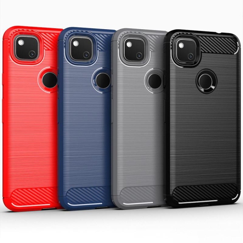 PANDACO – Étui en métal brossé gris pour Google Pixel 4a