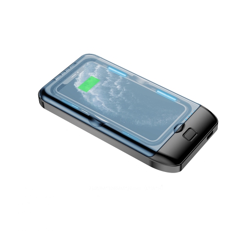 axGear Portable Cell Phone Sanitizer Cleaner Case with Wireless Charger & USB Charger