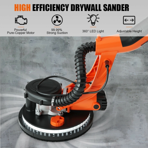 Gymax Electric Foldable Drywall Sander 750W Variable Speed w