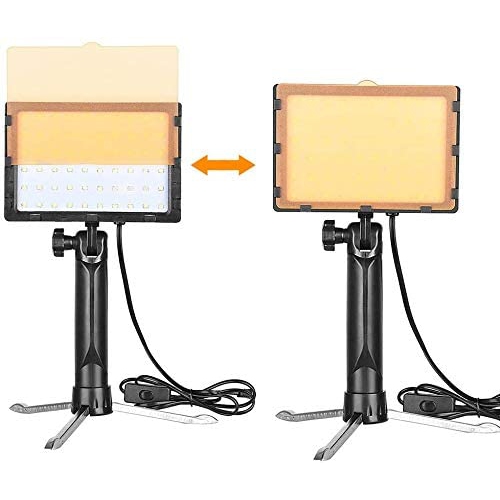 Vivider 2PCS 60 LED Photography LED Continuous Light Lamp 5500K Portable Camera Photo Lighting for Table Top Studio