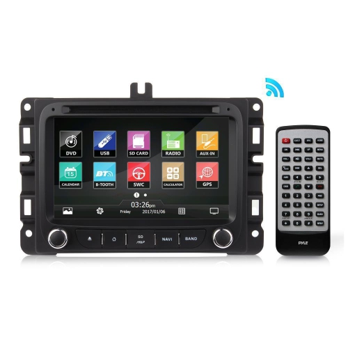 Pyle Jeep Renegade 2015/2016 Car Stereo Receiver, Bluetooth V2.0, 7'' HD Touchscreen, AM/FM Radio,