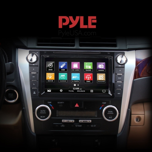 Pyle 2012 Toyota Camry Stereo Receiver, 8’’ HD Touchscreen, Bluetooth V2.0,