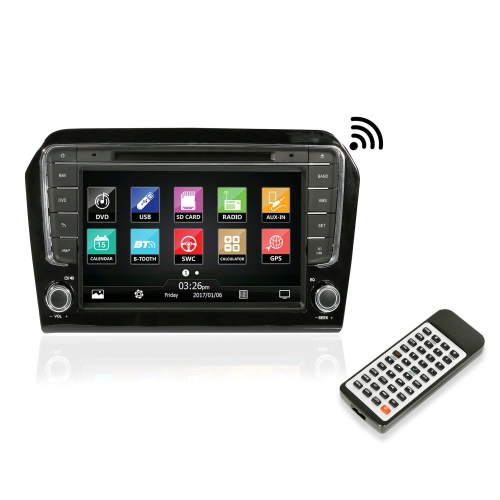 Pyle VW Jetta 2013 Console Stereo Receiver, 8’’ HD Touchscreen, Bluetooth V2.0,