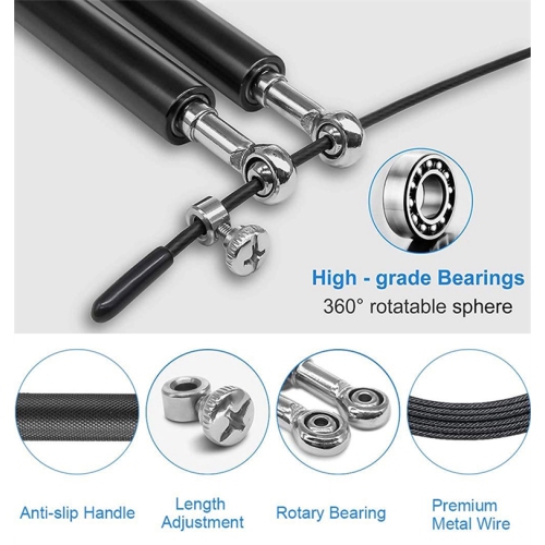 MSAN Solutions Professional Deep Tissue Percussion Massage Device | 6 Optimized Speeds & 6 Massage Heads | Stylish Carrying Case | Matte Black | 2 Year Warranty | FREE GIFT-Skipping Rope($30 Value)