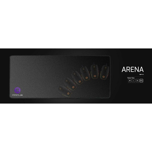 Primus PMP-01L Arena Anti-Slip Rubber Base-Soft Fabric Gaming Mouse Pad - Black