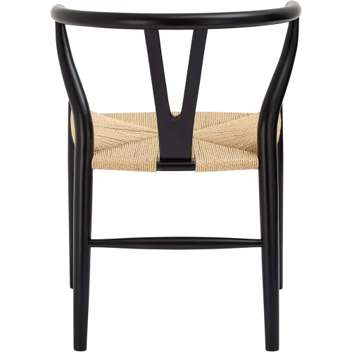 Nicer Furniture® Set of 2 Replica Hans Wegner Wishbone Chair in Black