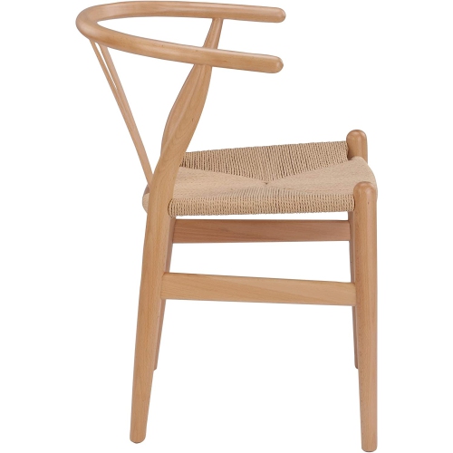 Nicer Furniture® Set of 1 Replica Hans Wegner Wishbone Chair in Natural