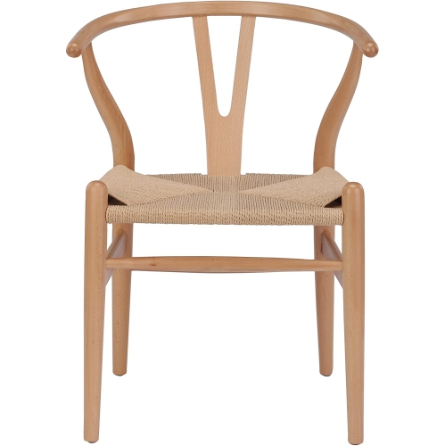 Nicer Furniture® Set of 2 Replica Hans Wegner Wishbone Chair in Natural