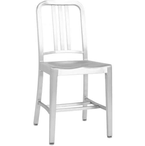 1-Brushed Anodized Aluminum Cafe Chair