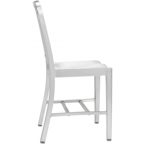 1-Brushed Anodized Aluminum Cafe Chair