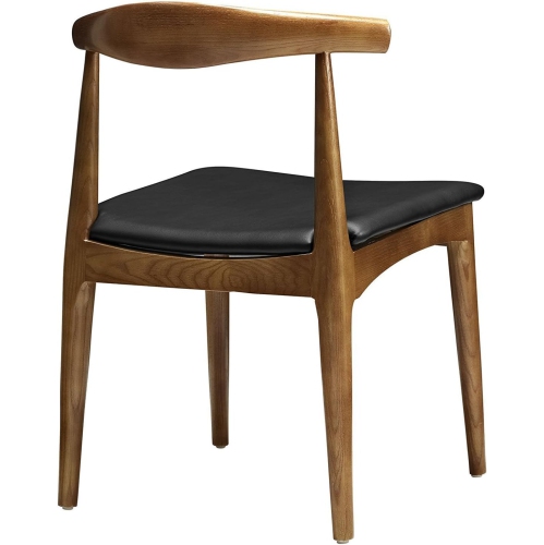 Hans Wegner Style Elbow Dining Chair, Walnut, Set of 2
