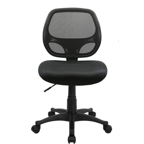 Nicer Furniture Mid-Back Black Mesh Computer Chair Task Desk Chair Ergonomic office Chair without Arms