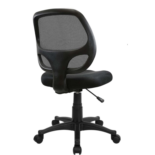 Nicer Furniture Mid-Back Black Mesh Computer Chair Task Desk Chair Ergonomic office Chair without Arms