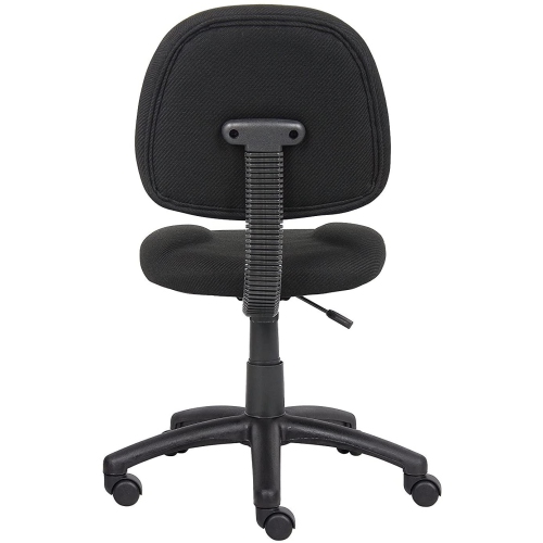 OCC Fabric Deluxe Posture Task Chair Black Computer Desk Chair Office Chair Without Arms