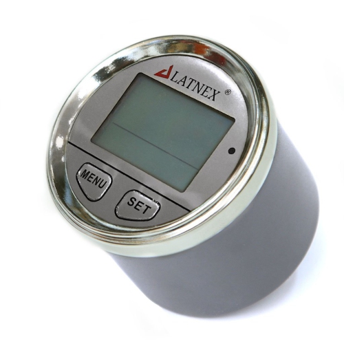 LATNEX Chrome Digital Waterproof GPS Speedometer with 3 Backlight Colors & Resettable Odometer - Silver