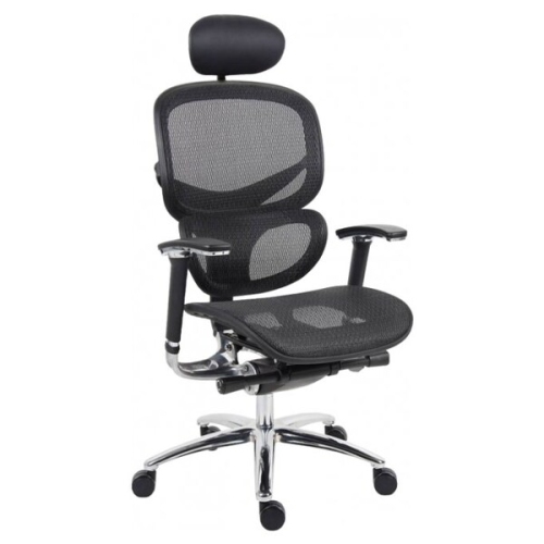 NICER INTERIOR Multi-Function Ergonomic Mesh Chair Comfort Highly Adjustabl Desk Task Office Chair With Synchro Mechnism Control, " Headrest"