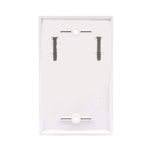 axGear Wall Plate White Single Blank No Device Outlet Cover Stamped Face Plate