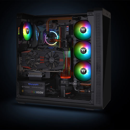 Thermaltake Pure 12 ARGB Sync 120mm CPU Cooling Fan - 3 Pack