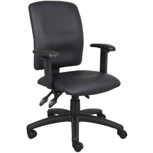 Nicer Furniture Multi-Function Task Computer Desk Chair, Polyurethane, Adjustable Arms