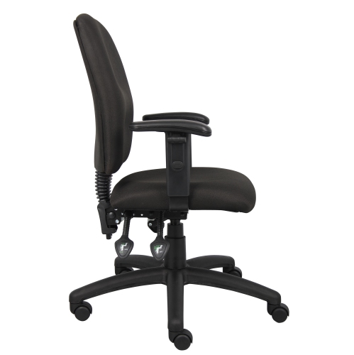Nicer Furniture Multi-Function Task Computer Desk Chair, Fabric, Adjustable Arms