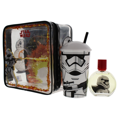 Star Wars by Air-Val International for Kids - 3 Pc Gift Set 1.7oz EDT Spray, Plastic Cup with Straw, Toiletry Bag