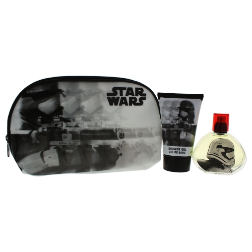 Star Wars by Air-Val International for Kids - 3 Pc Gift Set 1.7oz EDT Spray, 3.4oz Shower Gel, Toiletry Bag