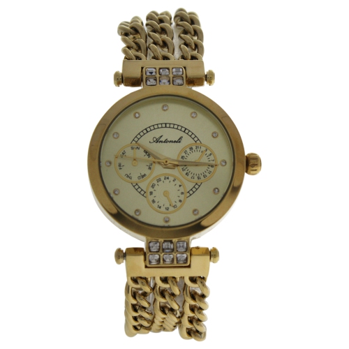 AL0704-03 Gold Stainless Steel Bracelet Watch by Antoneli for Women - 1 Pc Watch