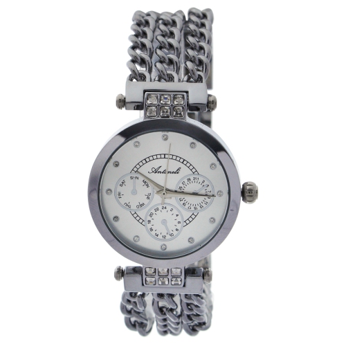 AL0704-02 Silver Stainless Steel Bracelet Watch by Antoneli for Women - 1 Pc Watch