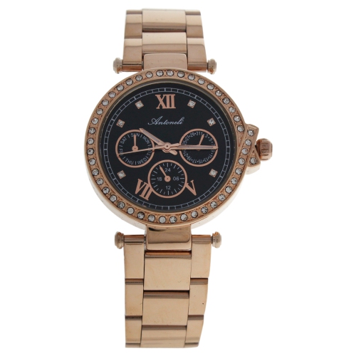 AL0519-15 Rose Gold Stainless Steel Bracelet Watch by Antoneli for Women - 1 Pc Watch