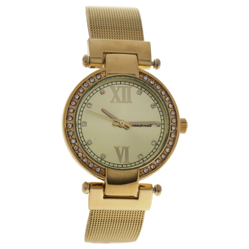 AL0500-04 Gold Stainless Steel Mesh Bracelet Watch by Antoneli for Women - 1 Pc Watch
