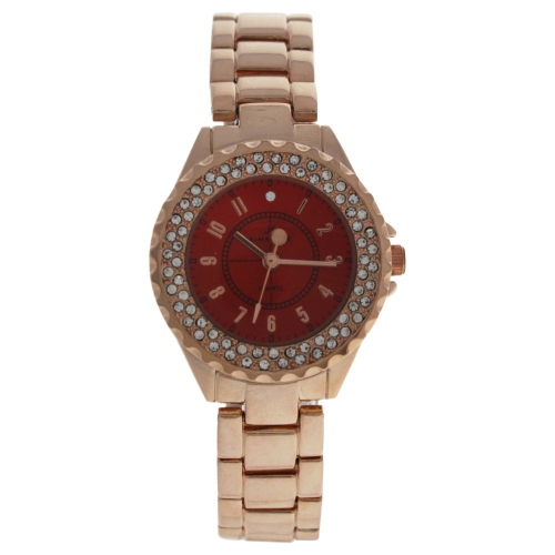 2033L-GPR Rose Gold Stainless Steel Bracelet Watch by Kim & Jade for Women - 1 Pc Watch
