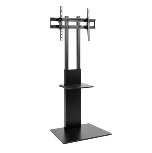 TygerClaw TV Floor Stand with Equipment Shelf