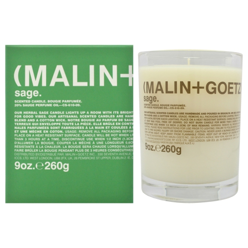 Scented Candle - Sage by Malin + Goetz for Unisex - 9 oz Candle