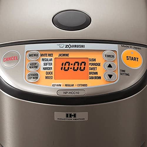 Zojirushi Induction Heating System Rice Cooker & Warmer NP-HCC10, 5.5 Cups