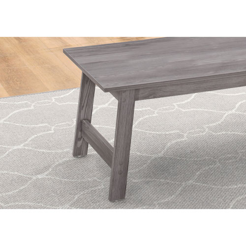 Monarch Angled-Leg Contemporary 3-Piece Coffee Table & End Tables Set - Grey