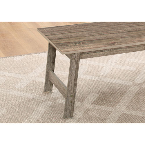 Monarch Contemporary 3-Piece Coffee Table & End Tables Set - Grey Taupe