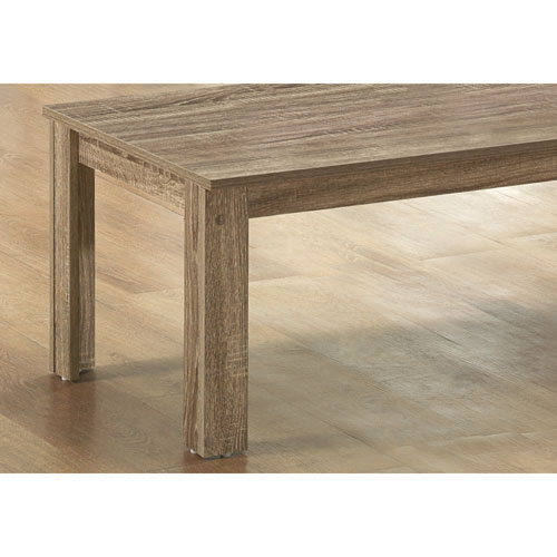 Monarch Contemporary 3-Piece Coffee Table & End Tables Set - Grey Taupe